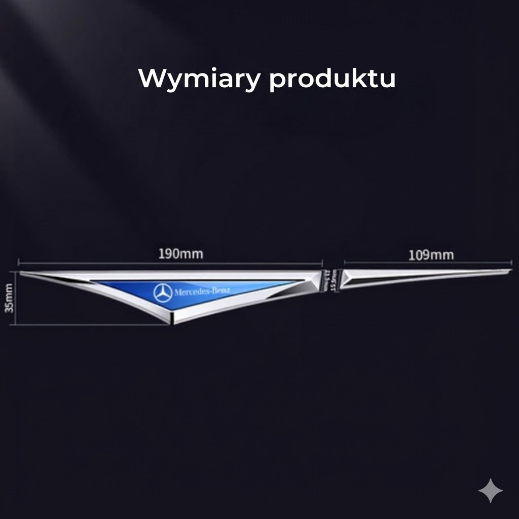 Uniwersalny emblemat samochodowy – wodoodporne logo – samoprzylepny znaczek na karoserię