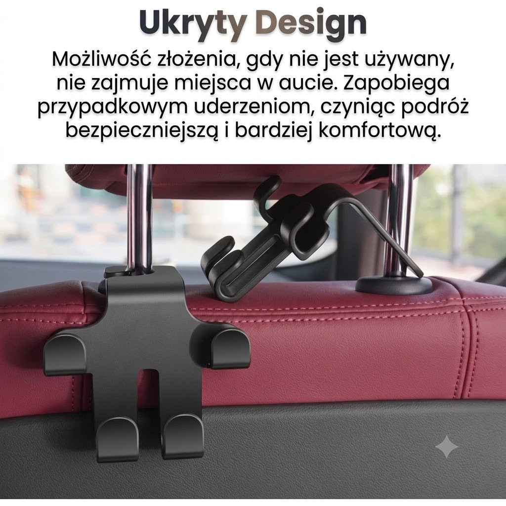 Haczyki na zagłówek samochodowy (zestaw 2 szt.)