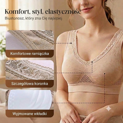Wygodny biustonosz modelujący bez zapięcia – czysta bawełna