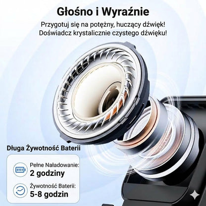 Bezprzewodowy głośnik indukcyjny z uchwytem na telefon