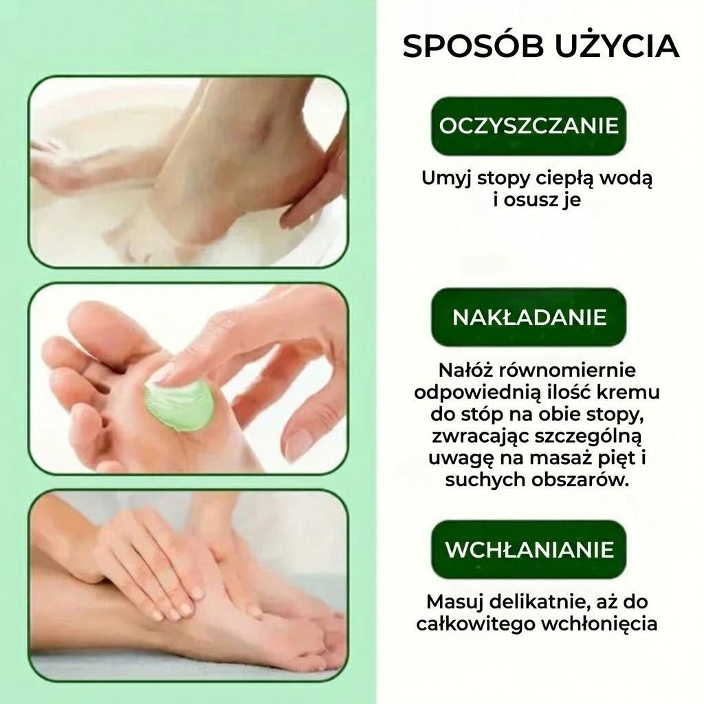 Nawilżający krem do stóp z olejkiem z drzewa herbacianego i aloesem – stworzony z myślą o suchej skórze stóp