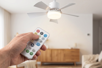 Wentylator sufitowy z lampą LED 2 w 1 - z pilotem