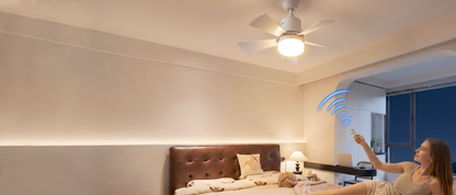 Wentylator sufitowy z lampą LED 2 w 1 - z pilotem