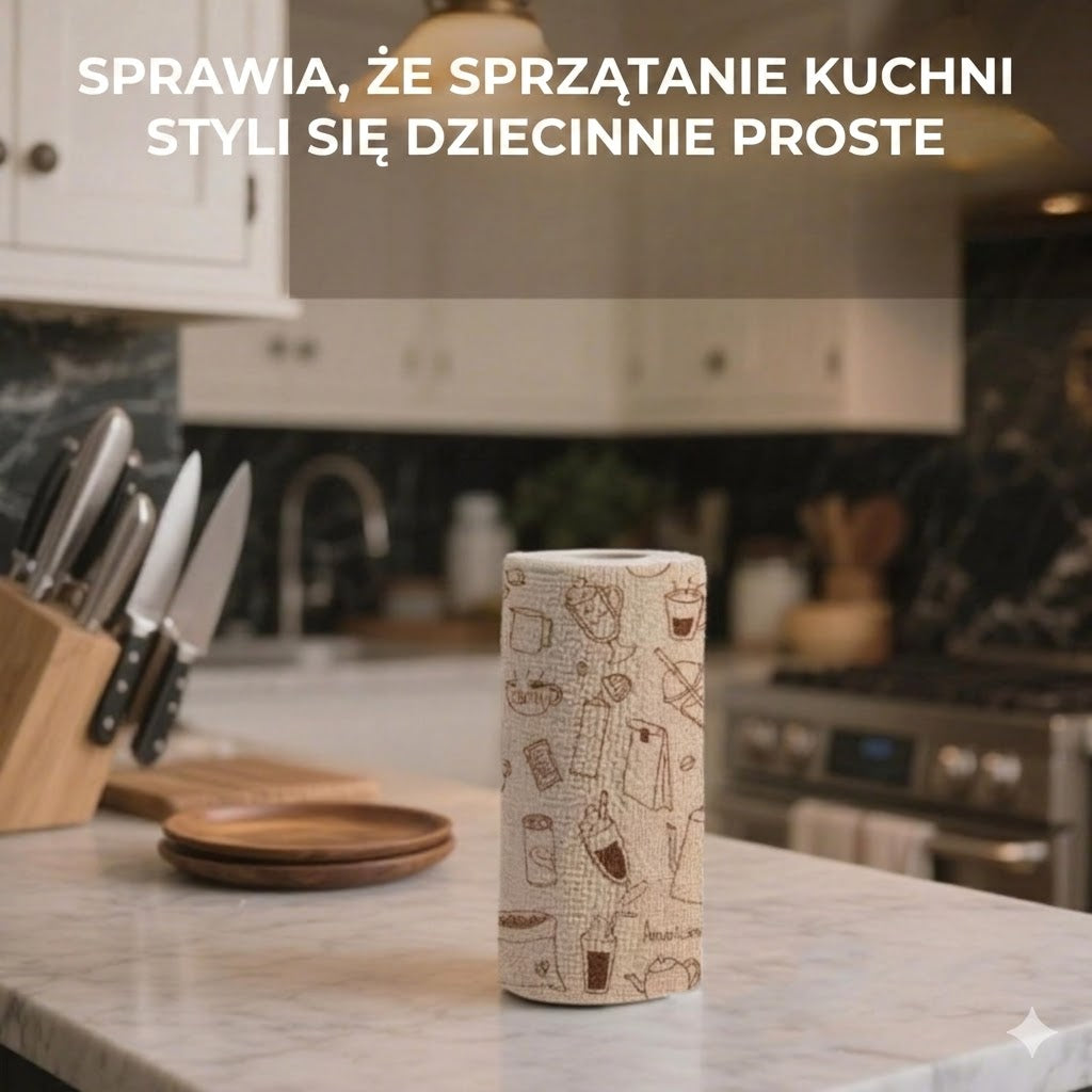 Ściereczki z mikrofibry wielokrotnego użytku w rolce – Ściereczki zrywane