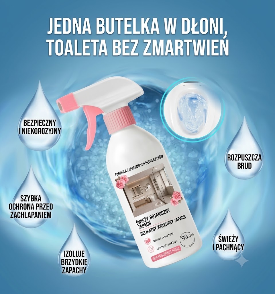 Wielofunkcyjny spray do łazienki