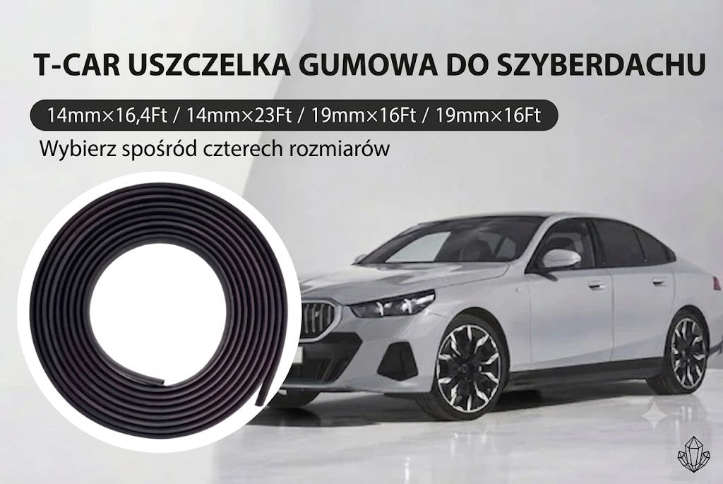 Dopasowana uszczelka gumowa do samochodów (do docięcia)