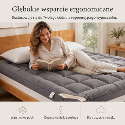 Miękki pikowany materac zwijany