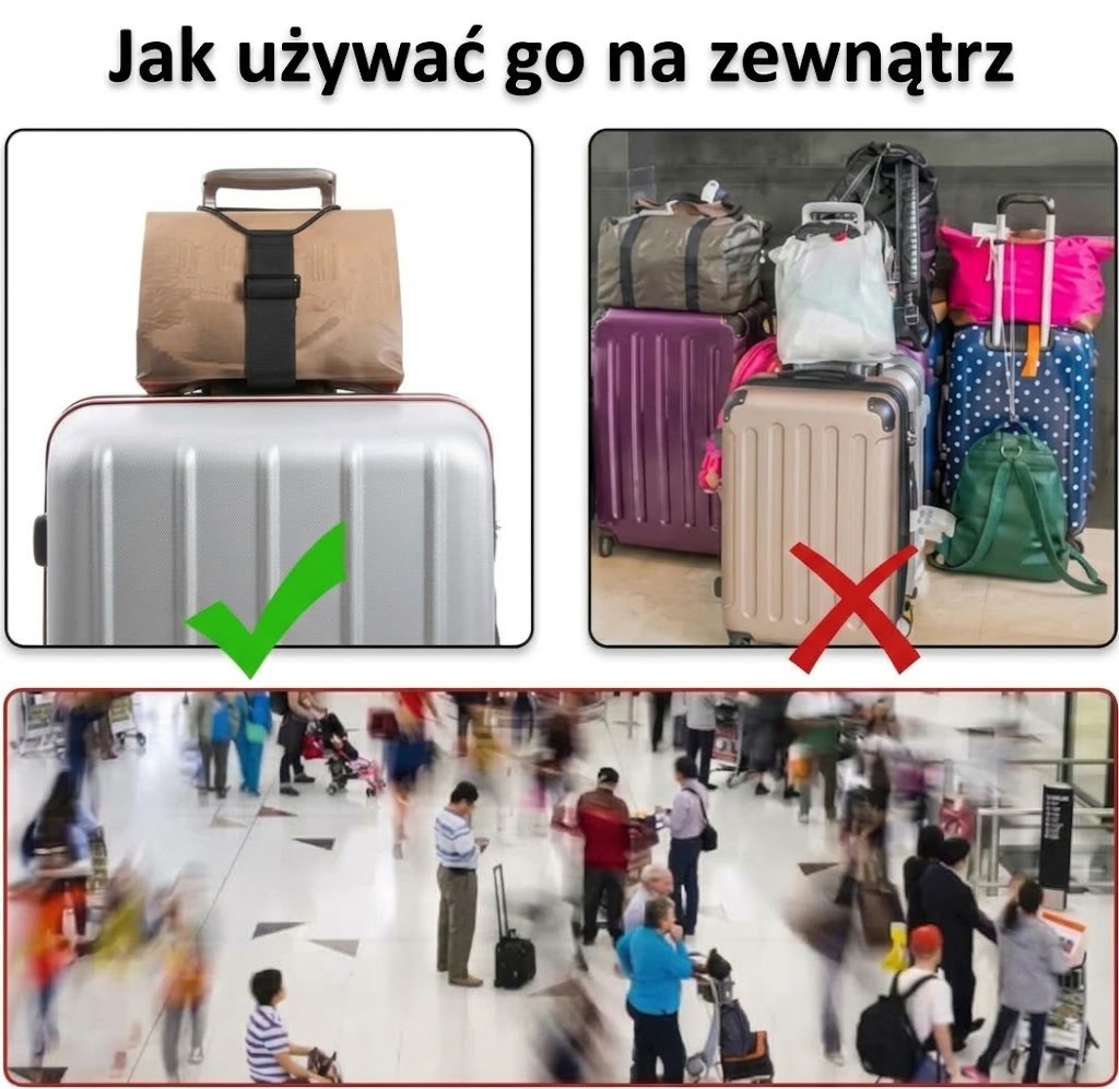 Wielofunkcyjne pasy do bagażu (2 sztuki)