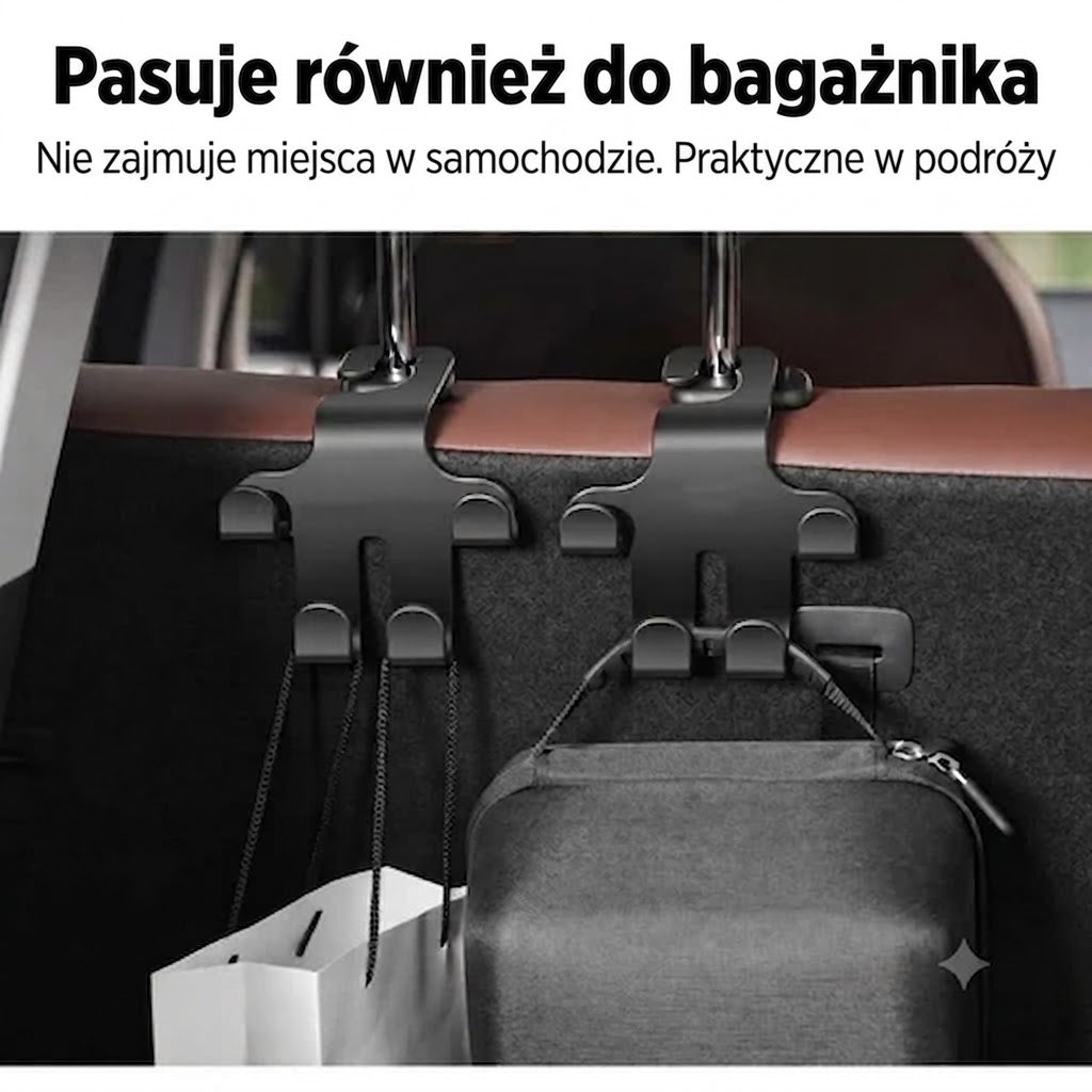 Haczyki na zagłówek samochodowy (zestaw 2 szt.)
