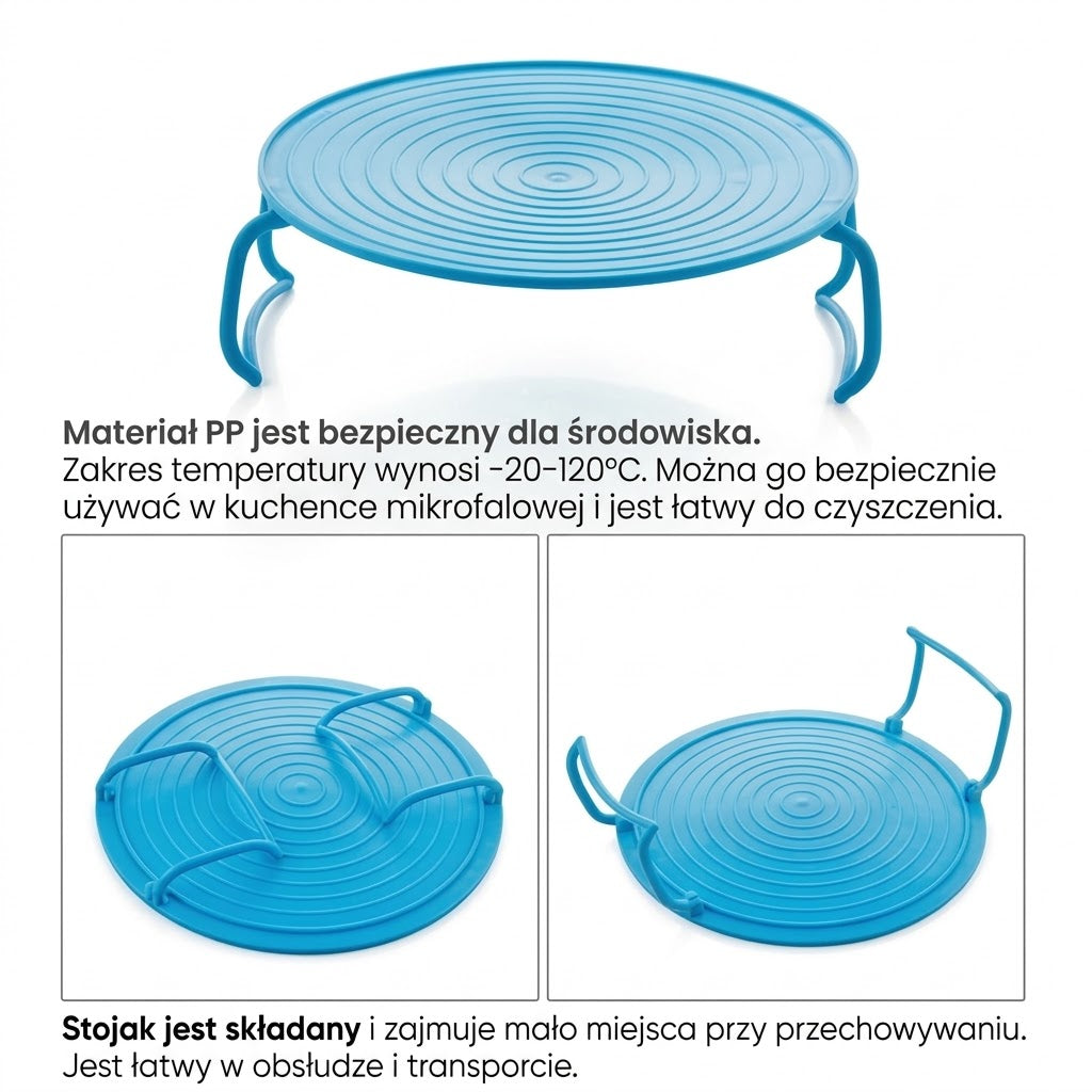 Składana taca do kuchenki mikrofalowej