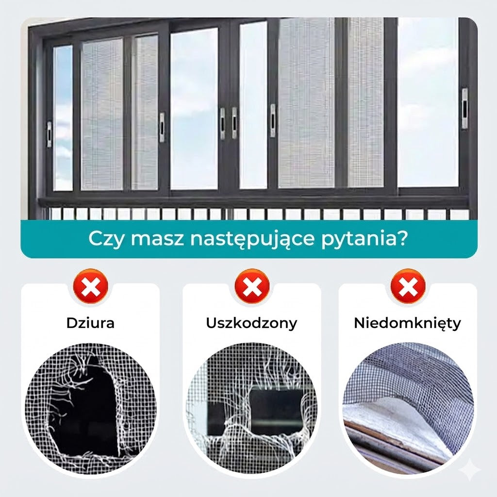Samoprzylepna taśma do naprawy siatki przeciw owadom