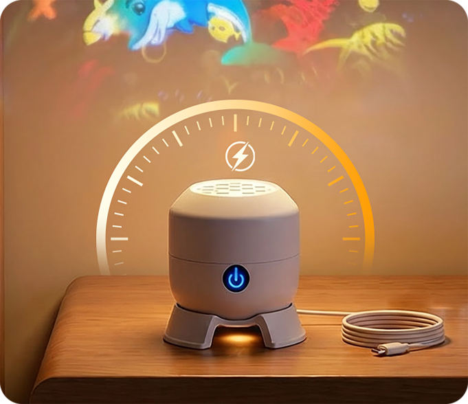Obrotowy projektor LED – dynamiczne oświetlenie klimatyczne