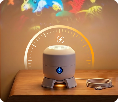 Obrotowy projektor LED – dynamiczne oświetlenie klimatyczne