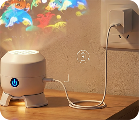 Obrotowy projektor LED – dynamiczne oświetlenie klimatyczne