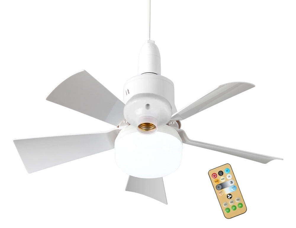 Wentylator sufitowy z lampą LED 2 w 1 - z pilotem