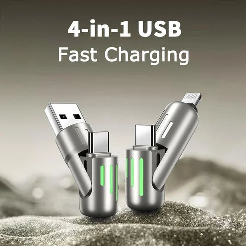 Kabel do szybkiego ładowania USB 4 w 1