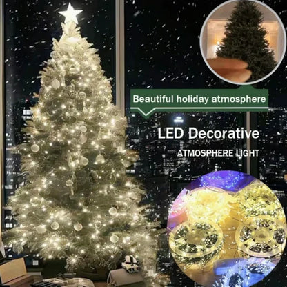 Lampki LED na drucie miedzianym z efektem skupiska