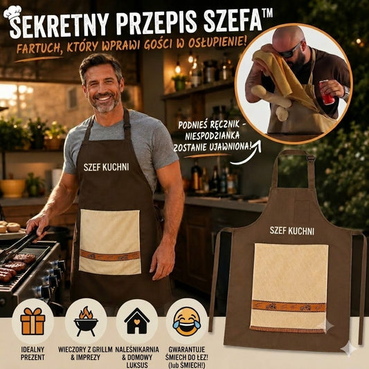 👨‍🍳 Sekret szefa kuchni – ten fartuch zachwyci Twoich gości! 😂