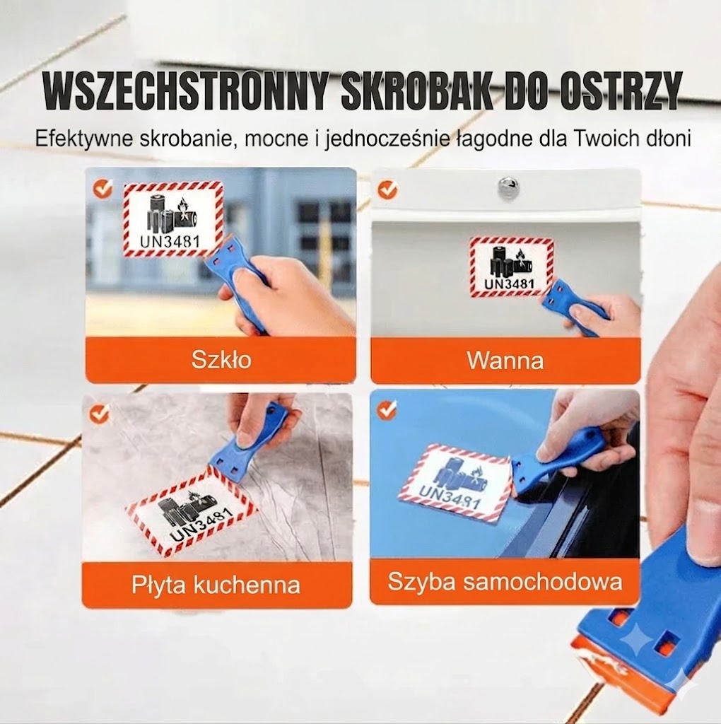 Plastikowy skrobak