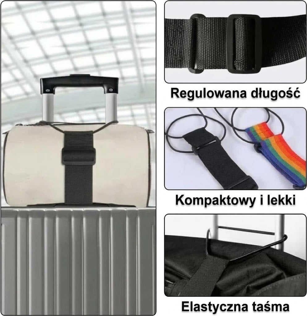 Wielofunkcyjne pasy do bagażu (2 sztuki)