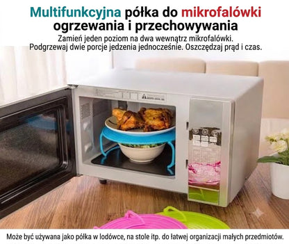 Składana taca do kuchenki mikrofalowej
