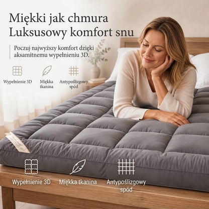 Miękki pikowany materac zwijany