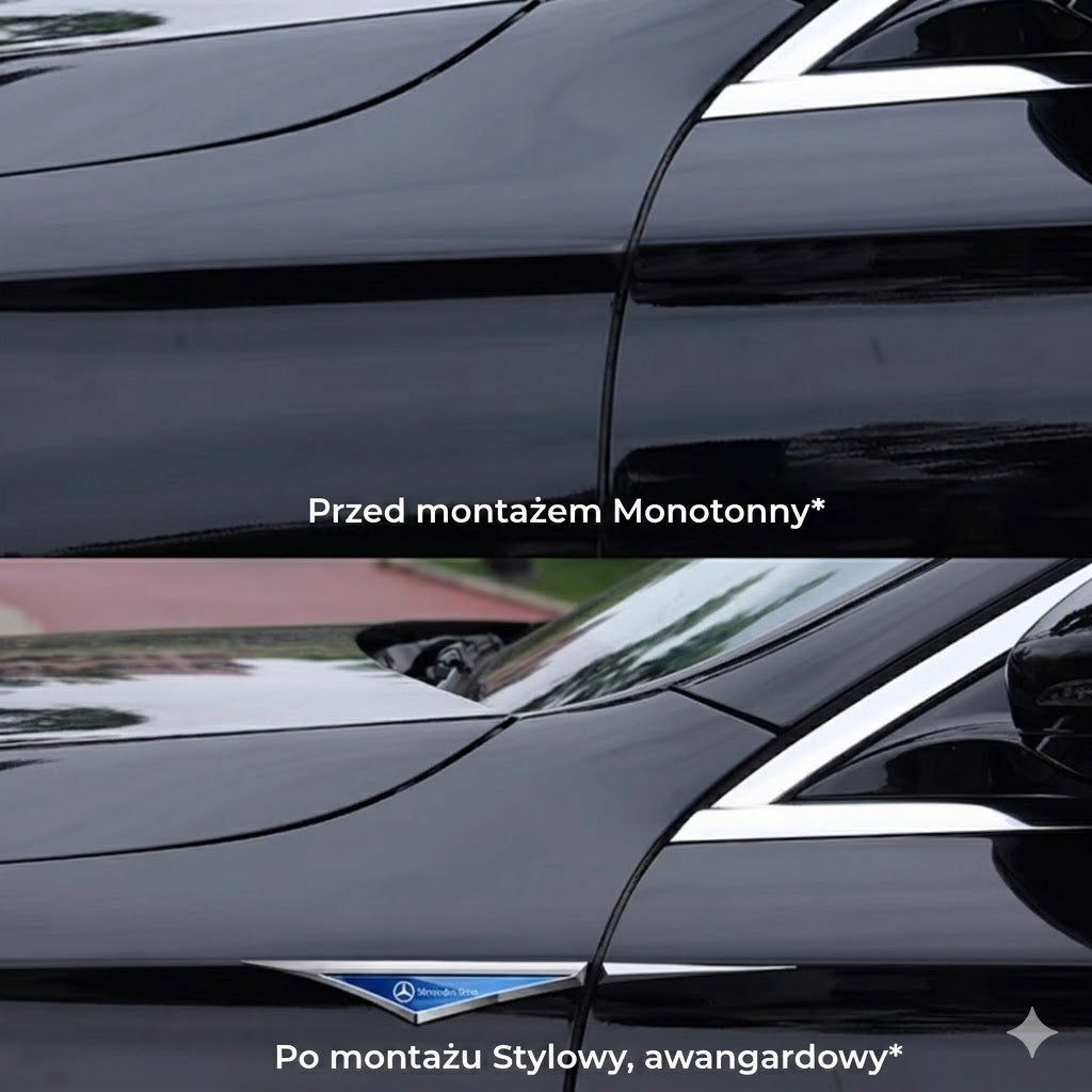 Uniwersalny emblemat samochodowy – wodoodporne logo – samoprzylepny znaczek na karoserię
