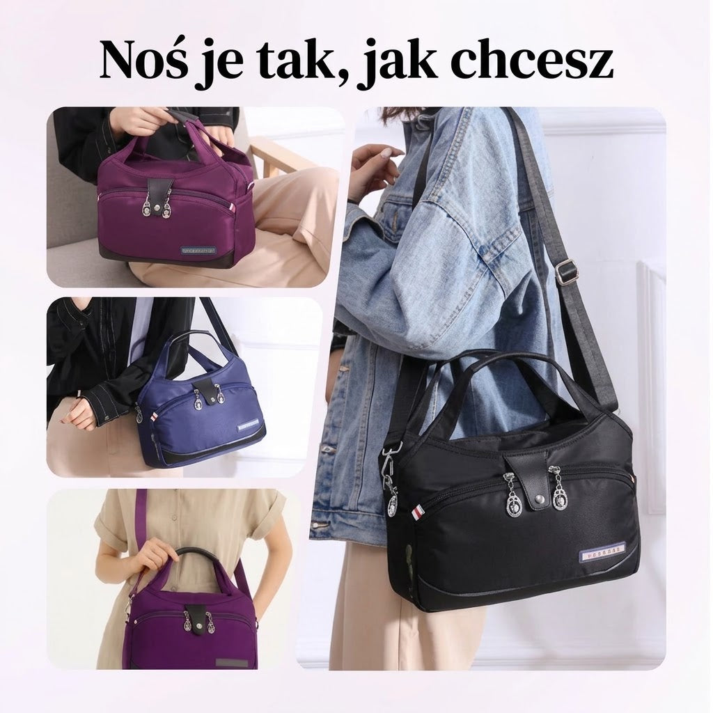 Modna torba typu crossbody o dużej pojemności