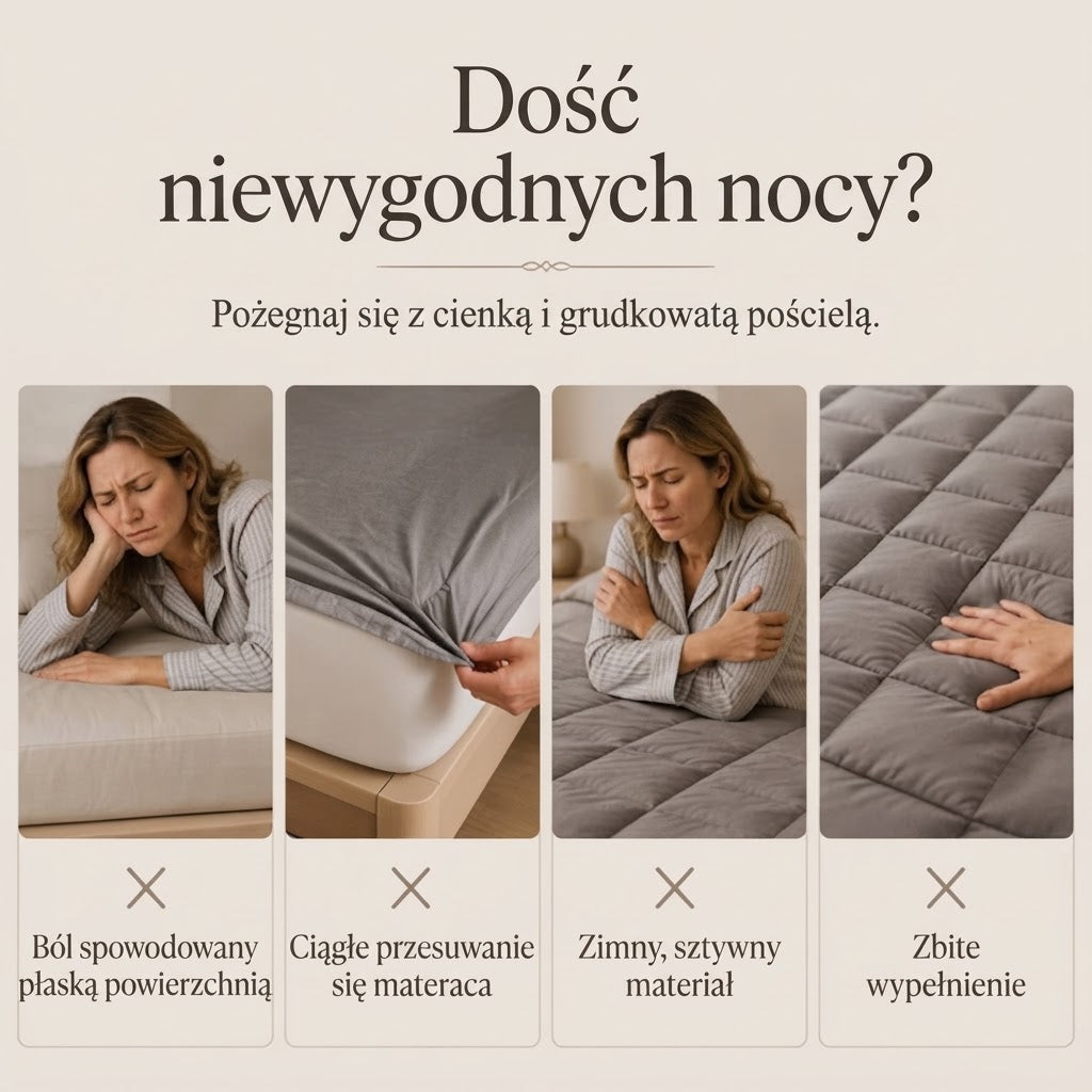 Miękki pikowany materac zwijany
