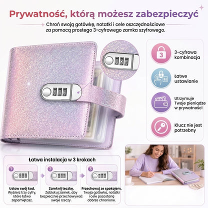 Organizer budżetowy z zamkiem na szyfr