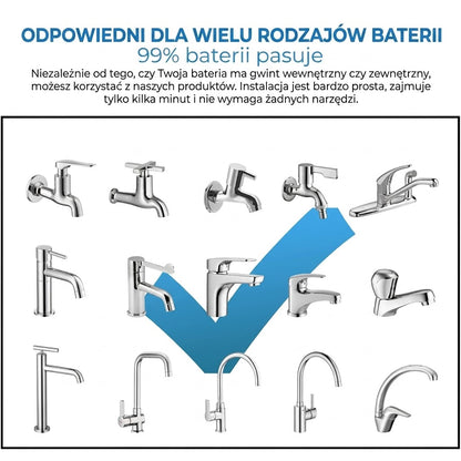 Końcówka do kranu kuchennego - przedłużka oszczędzająca wodę