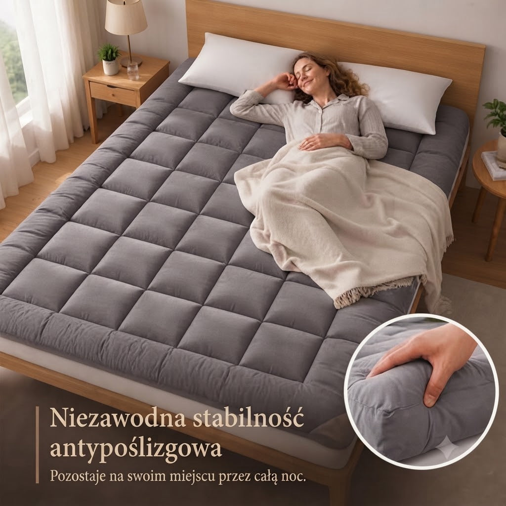 Miękki pikowany materac zwijany
