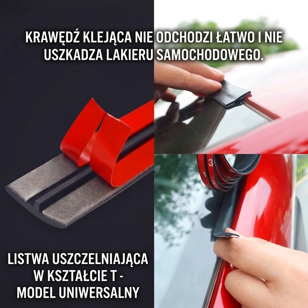 Dopasowana uszczelka gumowa do samochodów (do docięcia)