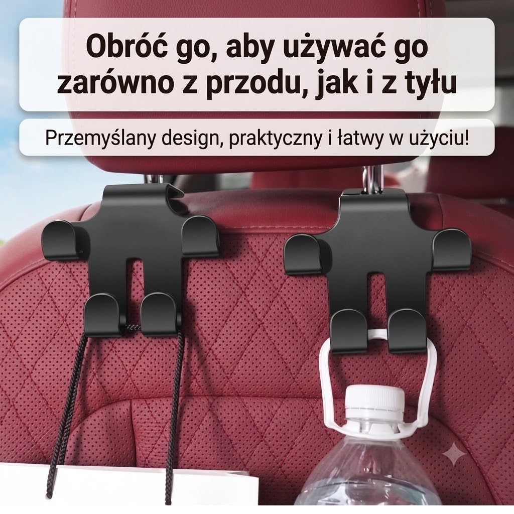 Haczyki na zagłówek samochodowy (zestaw 2 szt.)