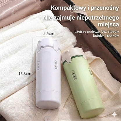 Przenośny dozownik podróżny 4 w 1