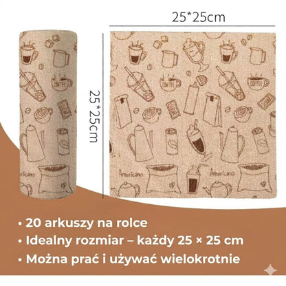 Ściereczki z mikrofibry wielokrotnego użytku w rolce – Ściereczki zrywane