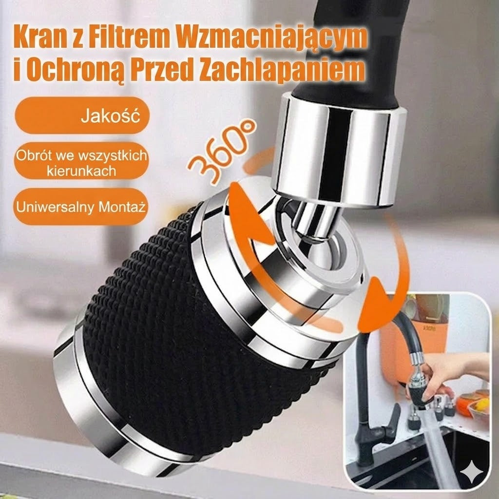 Kompaktowy filtr do wody na kran – Szybki montaż filtra do kranu (Kup 1, zgarnij 1)