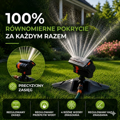 Regulowany zraszacz wahadłowy