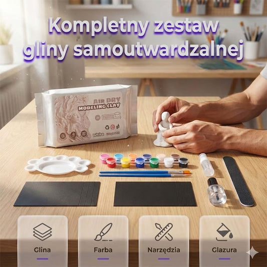 Zestaw gliny wysychającej na powietrzu