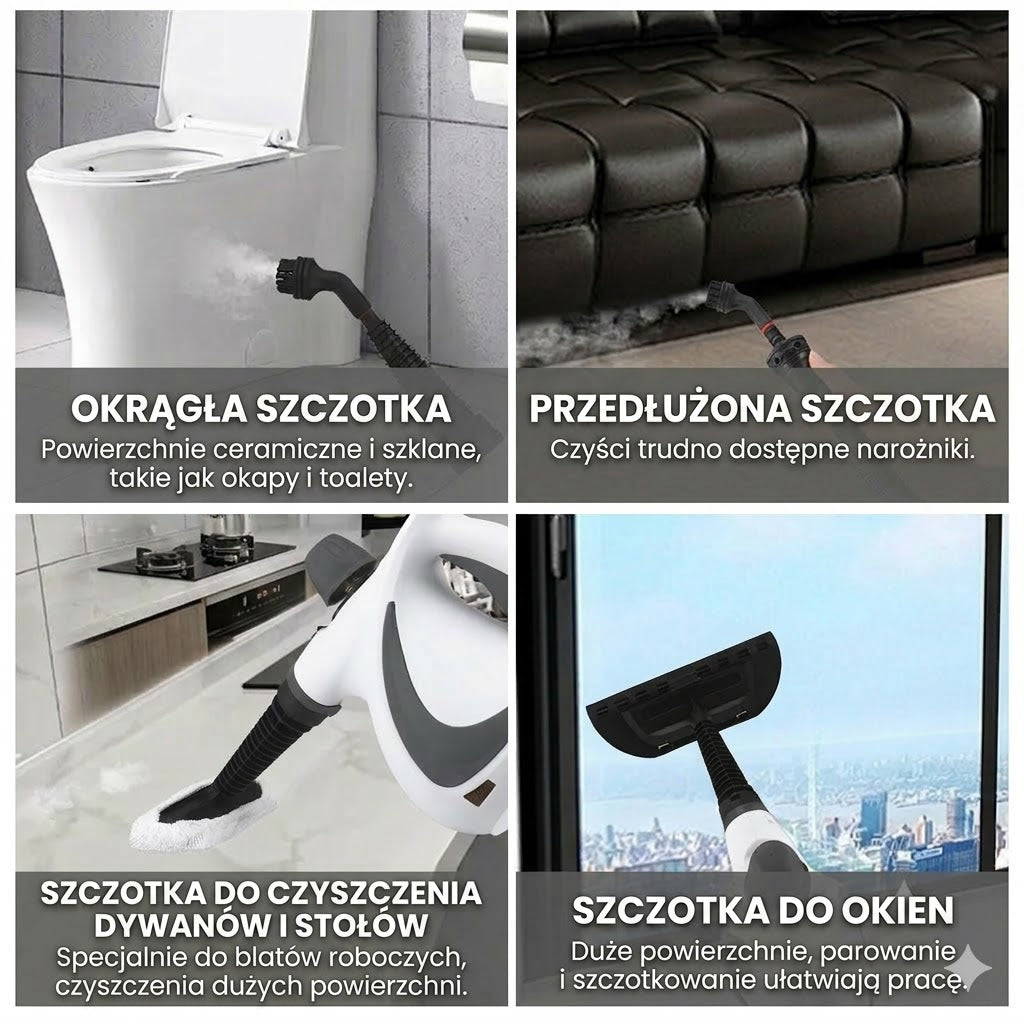 Myjka parowa – wydajna ręczna myjka parowa do dogłębnego czyszczenia.
