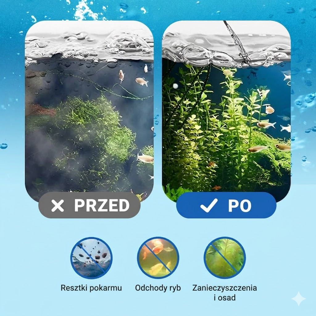 Silny klarownik wody do akwarium – 100 ml – Do mętnej wody