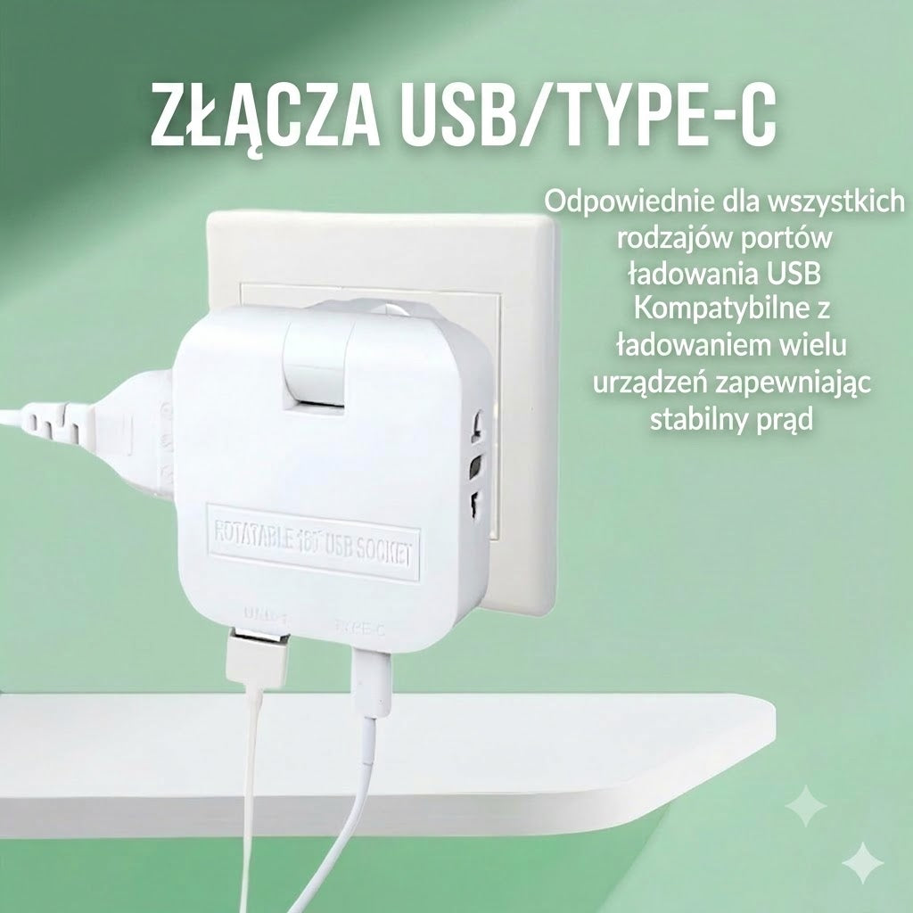 🔌 Obrotowe gniazdko elektryczne – praktyczne rozwiązanie do ciasnych przestrzeni