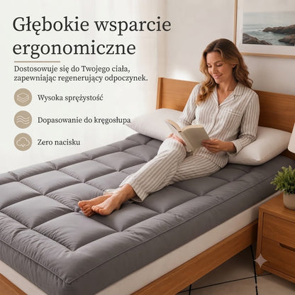 Miękki pikowany materac zwijany