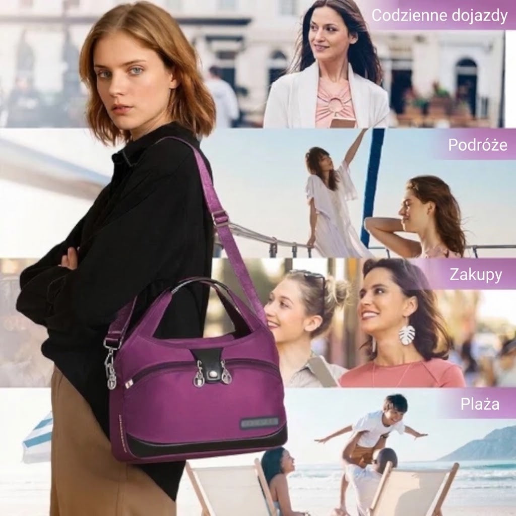 Modna torba typu crossbody o dużej pojemności