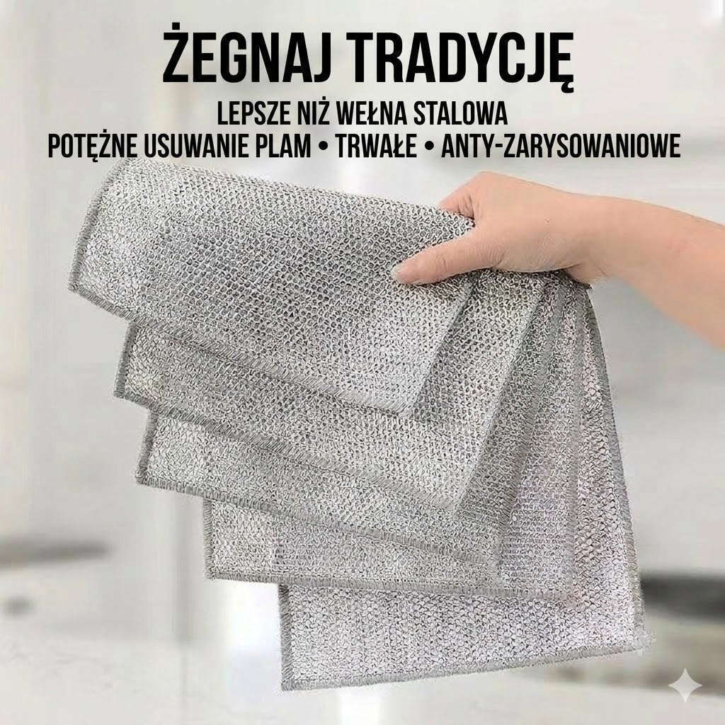 Druciane ściereczki do naczyń (10 sztuk)