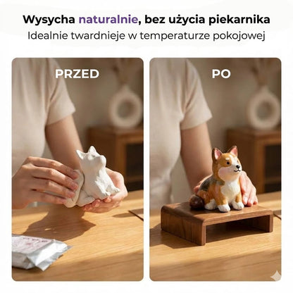 Zestaw gliny wysychającej na powietrzu