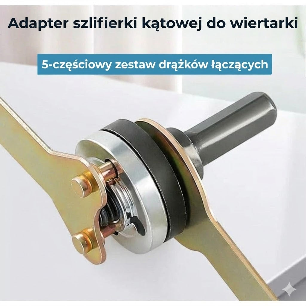 Zestaw adapterów – z wiertarki na szlifierkę