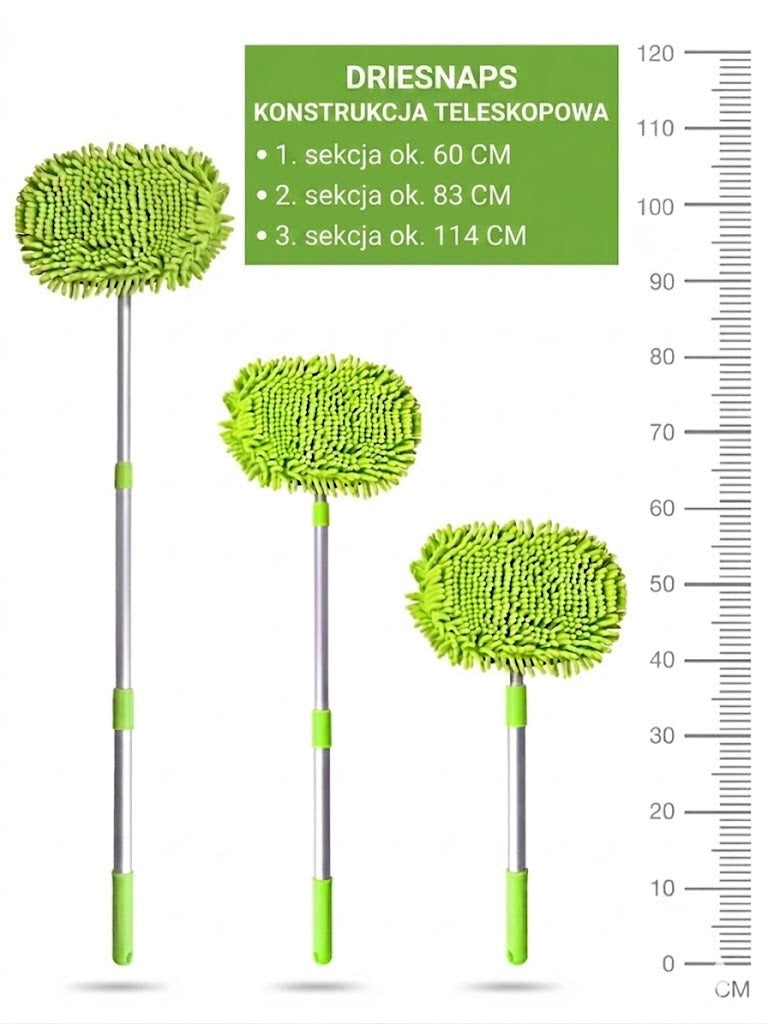 Teleskopowy mop do mycia samochodu
