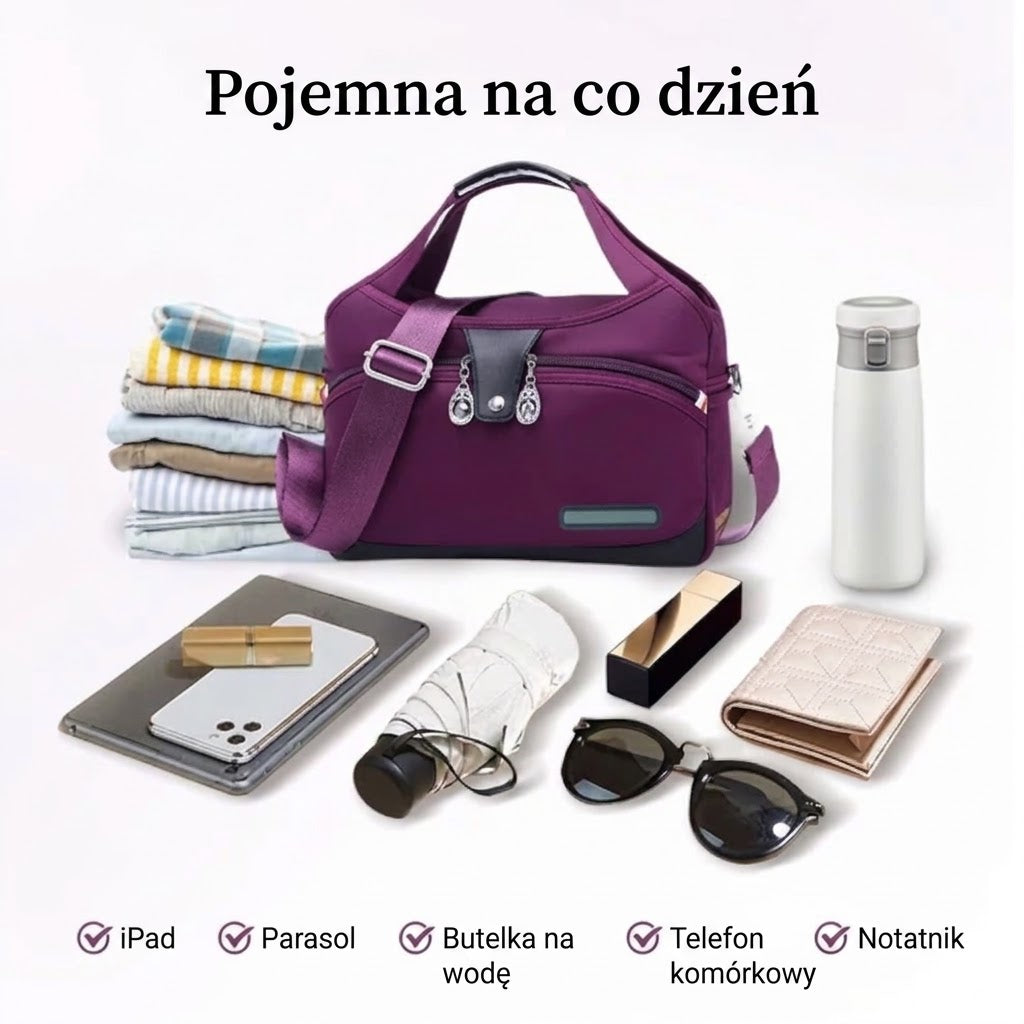 Modna torba typu crossbody o dużej pojemności