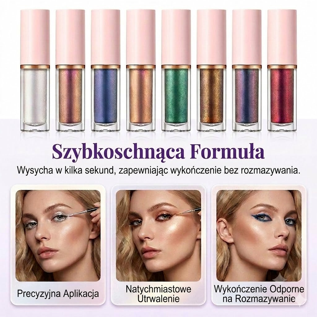 ✨ 8-częściowy zestaw brokatowych eyelinerów w płynie